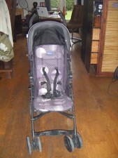 Poussette canne CHICCO très bon état gris/noir