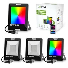Leddictive Smart RGB LED Flood Light 50W, Outdoor Color 50 Watt