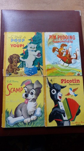 Lot livres enfant albums roses