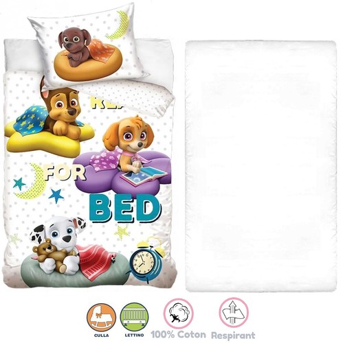 Paw patrol blanc 3pezzi set - paw,