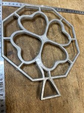 N. 6 Coasters Flat Rest Aluminum Tool Kitchen Utensil Vintage Decor