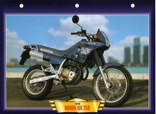 Fiche Moto : HONDA NX 250 1989