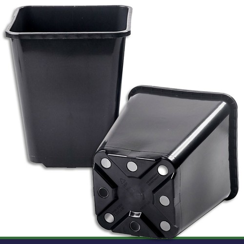 Pot fleurs l - l, noir