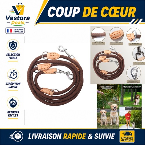 Laisse chien réglable - chien,