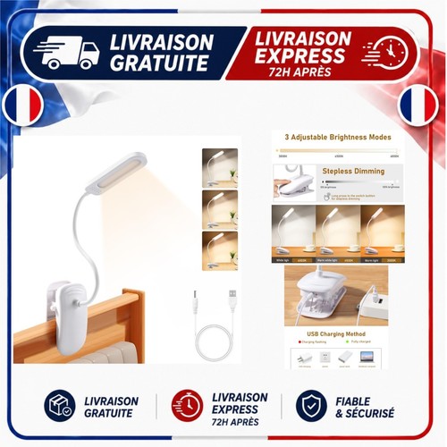 Lampe bureau pince led - bureau,