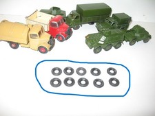 D25, Dinky X 10 Striped Tires for GB Truck, Military, Universal Jeep,.. 17 / 8