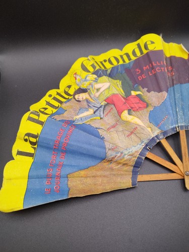 Ancien eventail publicitaire - ancien,