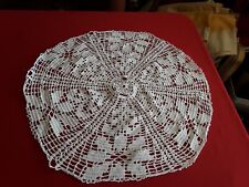 LACE THREAD CROCHET PLACEMAT DIAMETER 43 CM