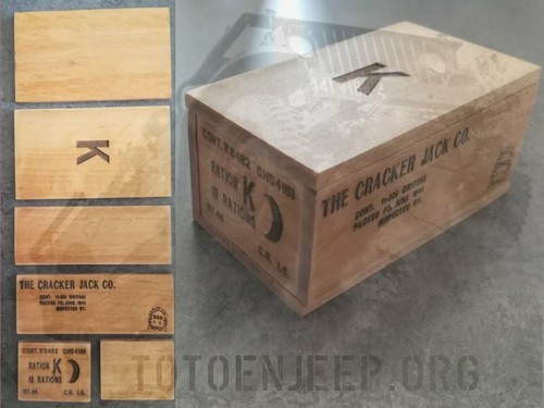 Caisse bois ration cracker - bois,