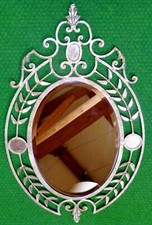 OVAL MIRROR Antique Venetian Style Cordoba Baroque Romantic ART DECO 