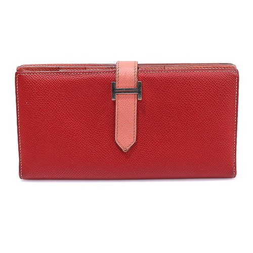 Hermes portefeuille cuir - hermes,