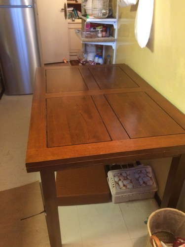 Table bois massif avec