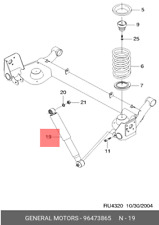 2X Genuine GM/OPEL 96473865 Rear Shock Absorbers Chevrolet Rezzo Daewoo Rezzo New
