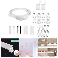 Rail de rideau incurvé Vis de