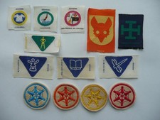 Lot de 13 INSIGNES de SCOUTS
