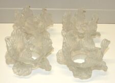 -4 SUPERBES TULIPES  VERRE