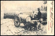 OLD POSTCARD - OSTENDE - FLAMISH DAIRY - DOG HARNESS
