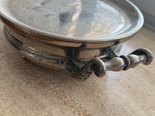 Chauffe plats ancien métal - chauffe,