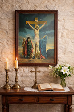 ANCIEN GRAND TABLEAU RELIGIEUX