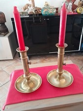 Paire Bougeoirs Cuivre Ancien