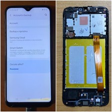 Original Samsung Galaxy A20E A202F LCD Display With Frame Injury Works