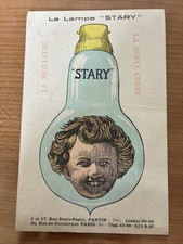 Ancienne Carte Postale Publicitaire Lampe Stary 