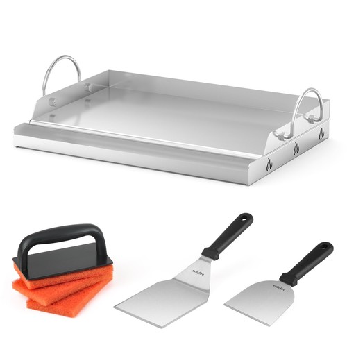 Plaque plancha inox avec - plaque,