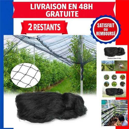 Filet protection oiseaux 5x15m - protection,
