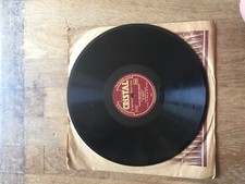 DISQUE VINYL 78 T 25 CM DULEU & LE PERE valse militaire belge gazouillis bois