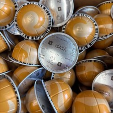 Nespresso Vertuo, Golden Caramel, Medium Roast Coffee Pods, 50 Count LOOSE/BULK