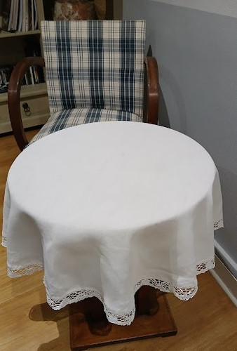 Nappe ronde guéridon - , lin