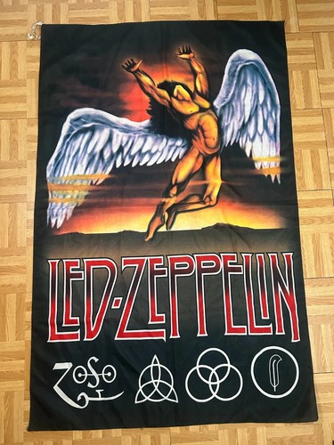 Led zeppelin drapeau tenture - led,