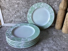 7 assiettes plates porcelaine