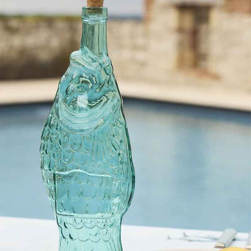 Bouteille carafe verre - , poisson