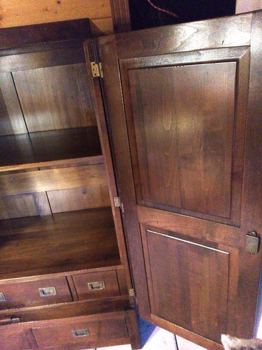 Armoire merisier massif - armoire,