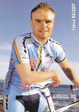 CYCLING cycling card FABIEN BACQUET team AUBER 93 season 2009