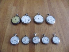 9 MONTRES GOUSSET ANCIENNES POUR PIECES
