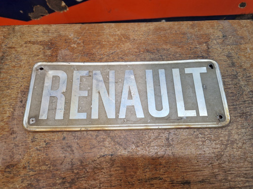 Logo badge aluminium - badge, renault
