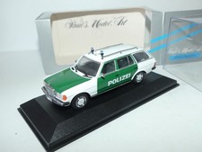 MERCEDES 200 T BREAK W123 POLIZEI MINICHAMPS 1:43