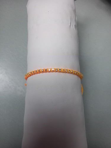 Bracelet coton avec - , strass
