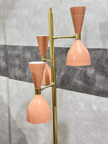 Lampadaire trépied diabolo