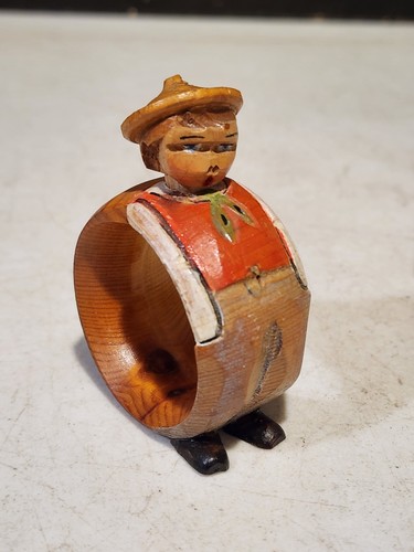 Anri vintage carved wood boy - anri,