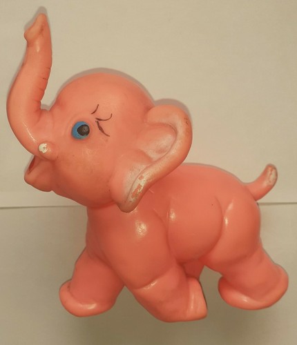 Figurine pouet éléphant rose - figurine,
