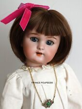 Perruque châtain poupée