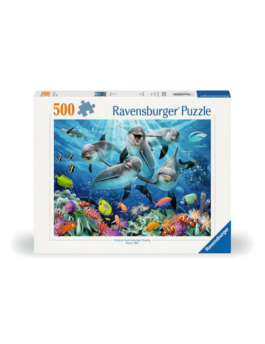 Puzzle 500p dauphins - 500p, sur