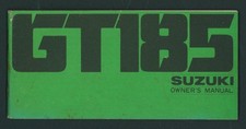 Suzuki GT185-B (1977) Factory Owners Riders Manual Hand-Book GT 185 Ram Air FT08
