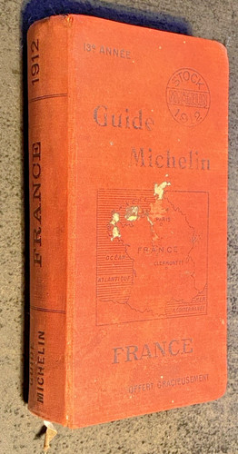 Guide michelin rouge 1912 - guide,
