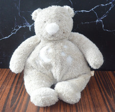Noukie’s Plush Bear Beige Stars & Moon Belgium Stuffed Animal 9"x8"