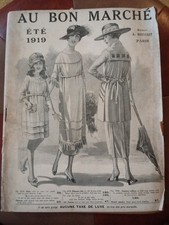 CATALOGUE AU BON MARCHÉ ÉTÉ 1919 Magasin Mode 