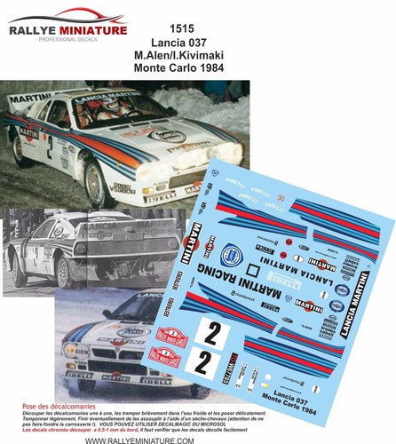 Decals ref 1515 lancia - ref,